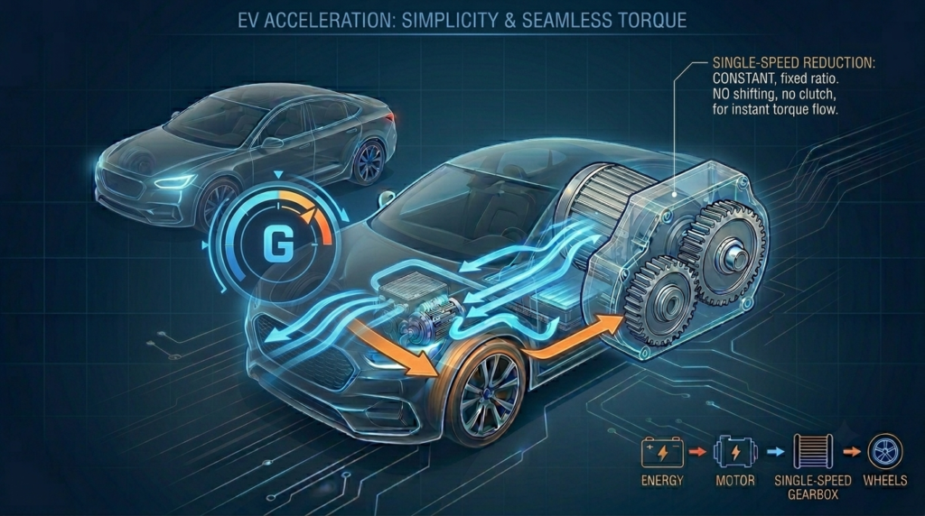 EV Acceleration — How the Transmission Works and Why It Feels Unique