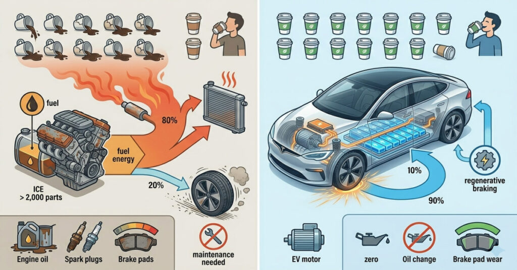 Why Electric Cars Cost So Much Less To Run 