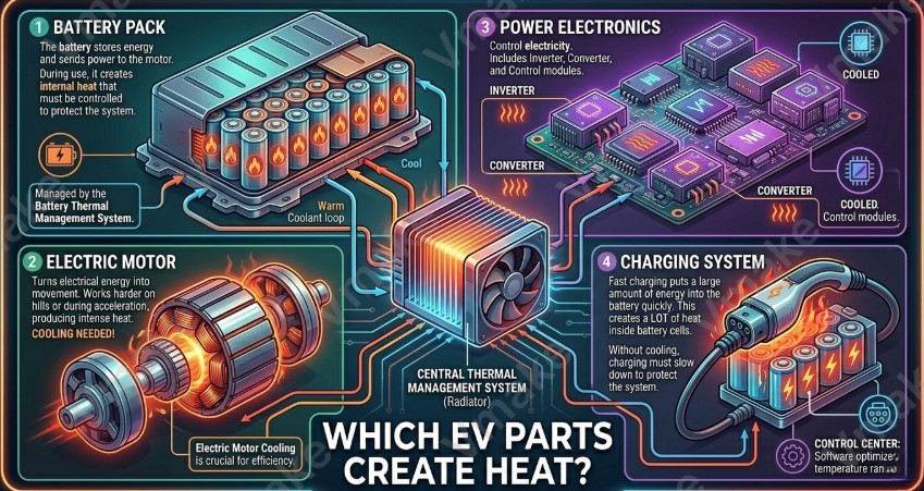 Which EV Parts Create Heat?